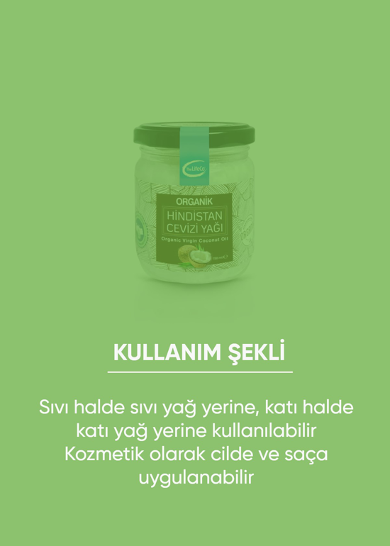 Men genel The LifeCo Organic Coconut Oil 150ml