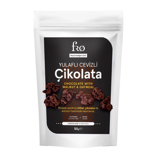 Men genel Fro - Chocolate with Oats and Walnuts 50gr