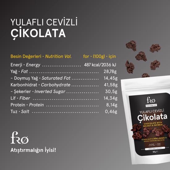 Men genel Fro - Chocolate with Oats and Walnuts 50gr