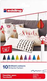 Men genel E-4600 Kumaş Boyama Kalemi 10LU Kutu Basic