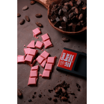 Erkek genel %38 Kakao, Çilekli Beyaz Çikolata. 80 Gr.