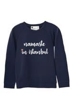 Erkek genel Namaste Sweatshirt Lacivert- M