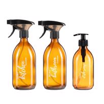 Erkek genel Amber Cam Bulaşık Deterjanı - Sıvı Sabun Şişesi - 