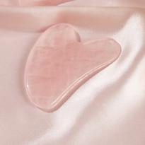 Erkek genel Rose Quartz Heart - Gua Sha
