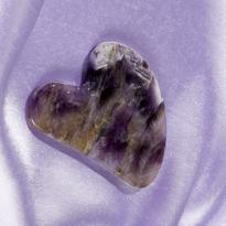 Erkek genel Amethyst Heart - Gua Sha