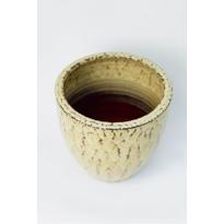 Erkek genel 3 Nolu Saksı Sırlı Krem