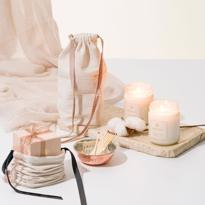 Erkek genel Pudra Kokulu Orta Boy Doğal Mum 160 Gr