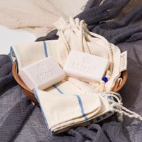 Erkek genel Özel Kesesinde Havlu(Peşkir) Sabun Seti