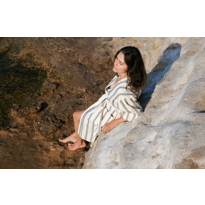 Erkek genel Saks Bornoz -Mavi- M/L