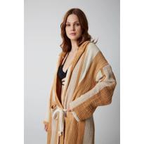 Erkek genel Müslin Tarçın Bornoz -L/XL