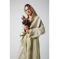 Erkek genel Müslin Yeşil Bornoz- L/XL