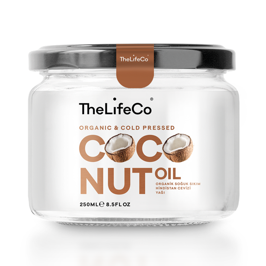 Erkek genel TheLifeCo Organik Hindistan Cevizi Yağı 250ml