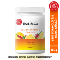 genel TheLifeCo Limonlu ve Acı Biberli İçecek Tozu 150gr 