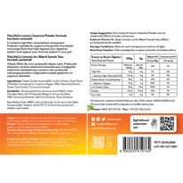 Erkek genel TheLifeCo Limonlu ve Acı Biberli İçecek Tozu 150gr