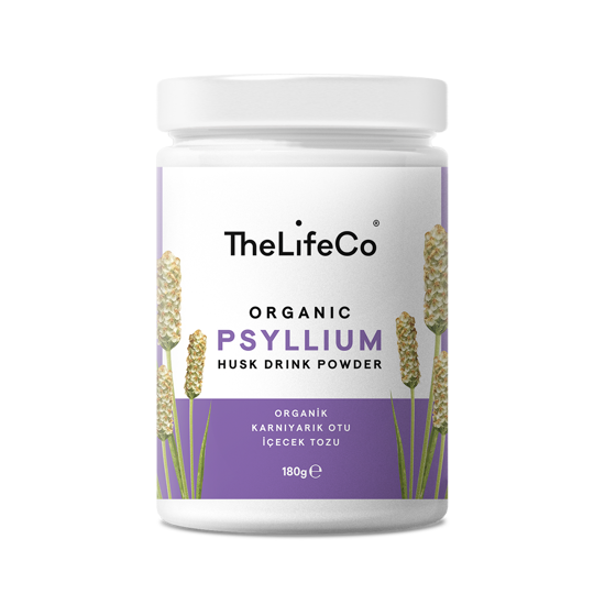 Erkek genel TheLifeCo Organik Psyllium İçecek Tozu 180gr