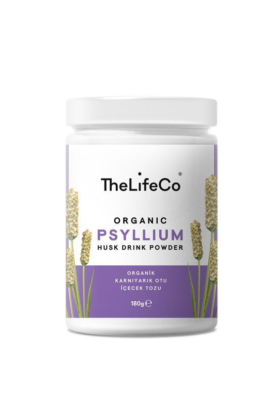Erkek genel TheLifeCo Organik Psyllium İçecek Tozu 180gr