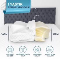Erkek genel Boyun Destekli Ortopedik Visko Yastık Beyaz