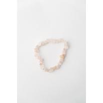 Erkek genel Bileklik - Pembe Kuvars Kırık Taşlı Küçük