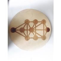 genel Ahşap Yuvarlak Desenli No 1