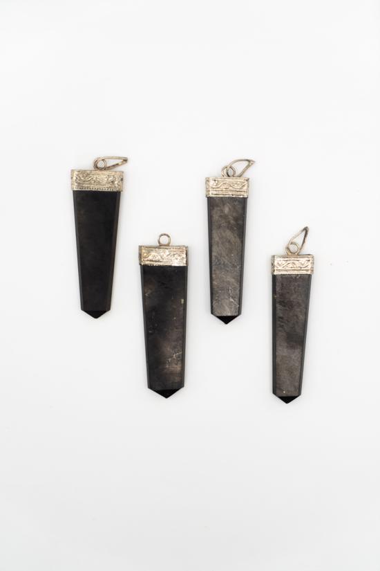 Men genel Şungit Taş Kolye Ucu