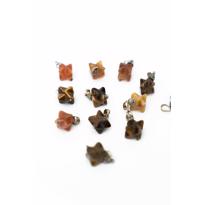 Erkek genel Kaplan Gözü Merkaba Kolye Uçları