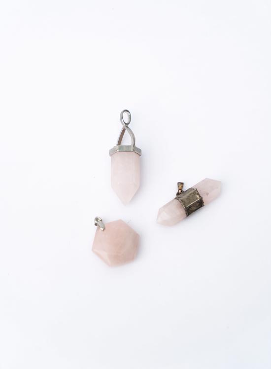 Erkek genel Pembe Kuvars Kolye Ucu Çeşitleri