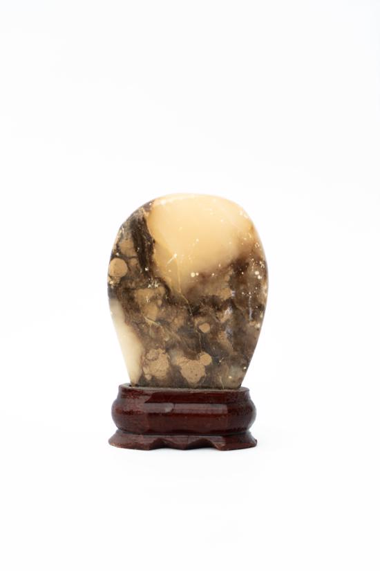 Men genel Jasper Taş Kahverengi Yassı Standlı