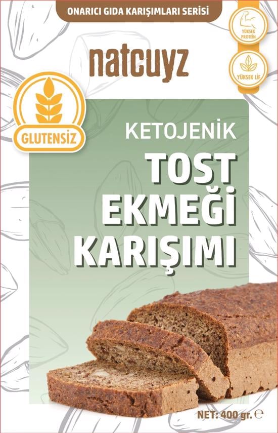 Men genel Ketojenik Glutensiz Tost Ekmeği Karışımı 400gr