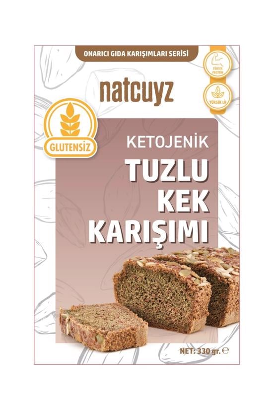 Men genel Ketojenik Glutensiz Tuzlu Kek Karışımı 330gr