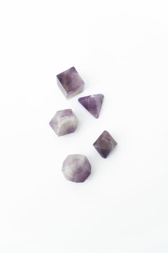 Men genel Geometrik Taş Ametist 5li