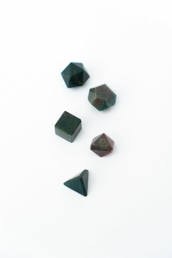 Men genel Geometrik Taş Yeşil 5li