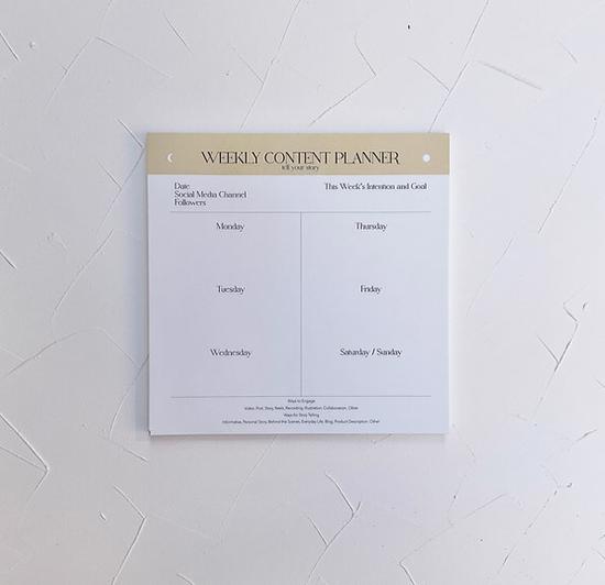 Men genel Haftalık İçerik Üretme Planlayıcı