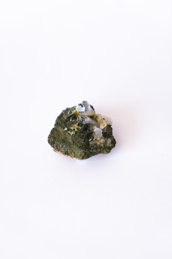 Erkek genel Epidotlu Kuvars Taş Kütle No15 55gr