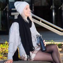 Erkek genel Mat Siyah Termos 500 ml, Paslanmaz Çelik Sızdırmaz