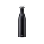 Men genel Mat Siyah Termos 750 ml, Paslanmaz Çelik Sızdırmaz