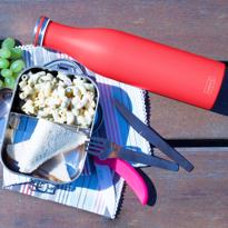 Erkek genel Mercan Pembe Termos 750 ml, Paslanmaz Çelik Sızdır