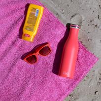 Erkek genel Mercan Pembe Termos 500 ml, Paslanmaz Çelik Sızdır