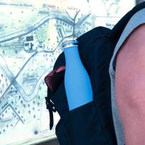 Erkek genel Okyanus Mavi Termos 750 ml, Paslanmaz Çelik Sızdır