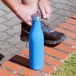 Men genel Okyanus Mavi Termos 750 ml, Paslanmaz Çelik Sızdır