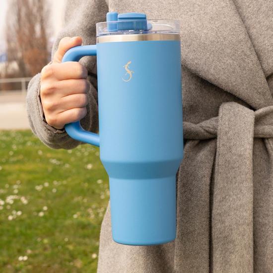 Men genel Big Cup 1.2 L Okyanus Mavi Termos, Paslanmaz Çelik