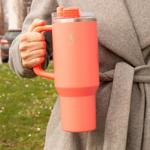 Men genel Big Cup 1.2 L Mercan Pembe Termos, Paslanmaz Çelik