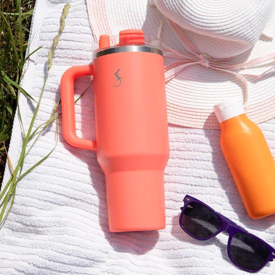 Men genel Big Cup 1.2 L Mercan Pembe Termos, Paslanmaz Çelik