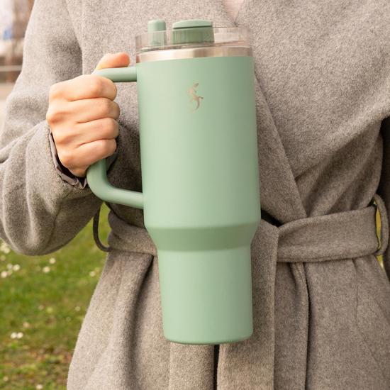 Men genel Big Cup 1.2 L Adaçayı Yeşil Termos, Paslanmaz Çeli