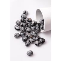 Erkek genel Kar Tanesi Obsidyen Taş