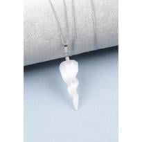 Erkek genel Kolye Ucu Selenit Pandül Spiral Kesim