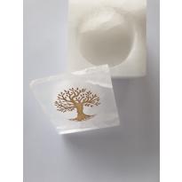 Erkek genel Selenit Altın Hayat Ağacı Desenli Kapaklı Kutu Kar