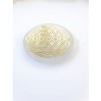 Erkek genel Selenit Tabla Yaşam Çiçeği Çakra Desenli