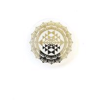 genel Selenit Tabla Sri Yantra Desenli 