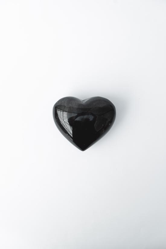 Erkek genel Obsidyen Kalp Rainbow
