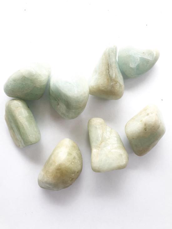 Erkek genel Akuamarin Taş Tamburlanmış